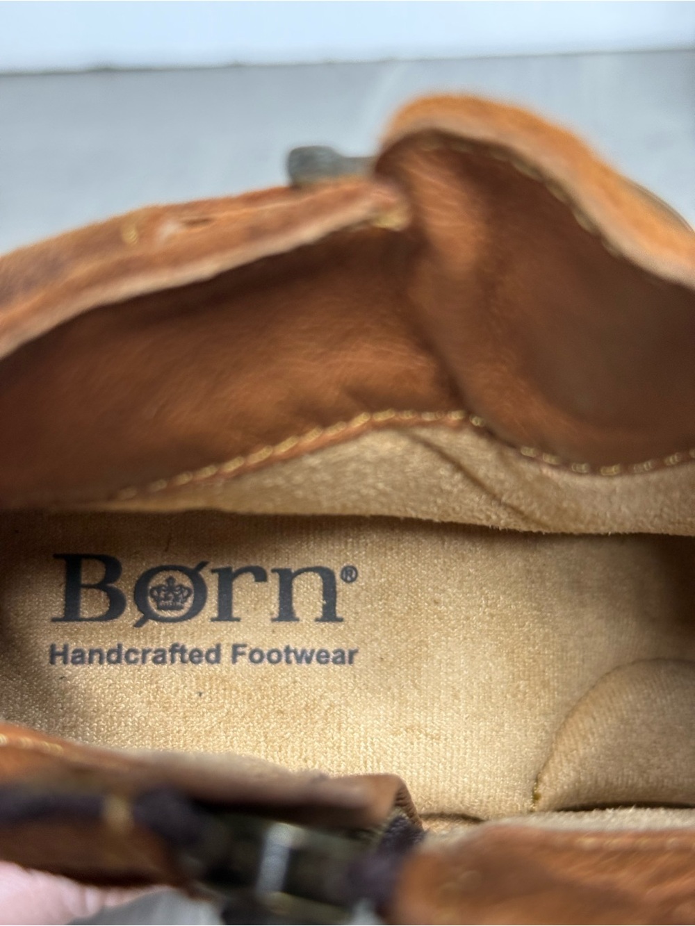 Born Morocco Brown Distressed Suede Bootie 7 - Picture 7 of 9